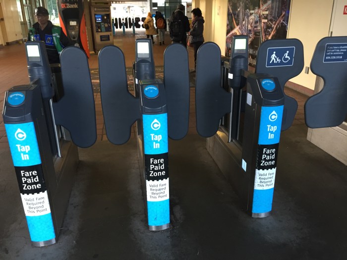 The dreaded turnstiles